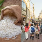 జపాన్లో బియ్యం కొరత మొదలైనది భూకంప, తుఫాన్ల భయంతో జపాన్ ప్రజలు బియ్యాన్ని భారీగా కొనుగోలు చేయడంతో మార్కెట్లో కొరత ఏర్పడింది.