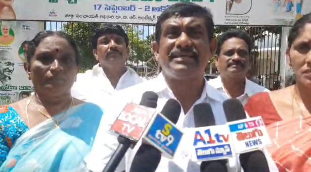 TDP and Jana Sena councillors submitted a petition to the collector alleging delays and illegal activities in the Amalapuram Municipal Office.