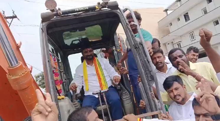 Former Minister Kondru Murali Mohan inaugurated road construction work near GMRI College in Rajam, emphasizing the government's commitment to infrastructure and public safety.