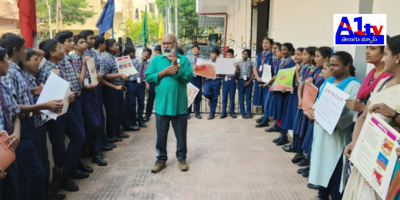 Gambian social work student Adam B Saar urged everyone to join in mosquito prevention efforts. An awareness program was held at Akshara English Medium School.