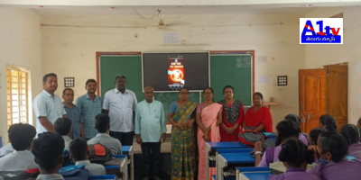 At the local Palakonda Government High School, Principal Suryanarayana educated students about the dangers of substance abuse, culminating in a rally against drug use.