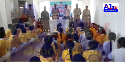 In Nizam Peta, local police and student federation members conducted an awareness program on superstitions