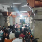 Devotees celebrated Dussehra at Beechupally Anjaneya Swamy temple with special prayers, traditional rituals, and a procession involving local villagers.