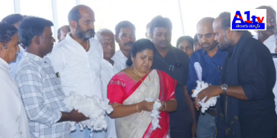 In Khammam district, MLA Matt Ragamayi inaugurated a cotton purchase center, highlighting Telangana's support for farmers with financial assistance.