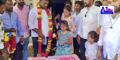 Fans of Telugu Desam Party leader Hareesh celebrated his birthday in Pedda Guvvapalli with floral garlands, cake cutting, and a communal feast, showcasing their affection and support.