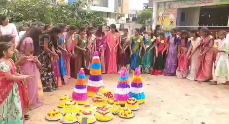 Municipal Chairperson Gaddam Indupriya attended the Bathukamma celebrations at SRK PG College, emphasizing the cultural importance of Bathukamma in Telangana.