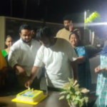 చింతకాయల రాజేష్ జన్మదిన వేడుకలు ఘనంగా నిర్వహణ Speaker Ayanna Kumar's son, Municipal Counselor Chintakayala Rajesh, celebrated his birthday with family and party members, marked by cake cutting and special prayers.