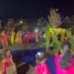 అమెరికాలో అంగరంగ వైభోగంగా సద్దుల బతుకమ్మ Telangana natives in America, led by Pannela Janardhan from Khanapur, celebrated Saddula Bathukamma in Atlanta with traditional rituals, songs, and dances.