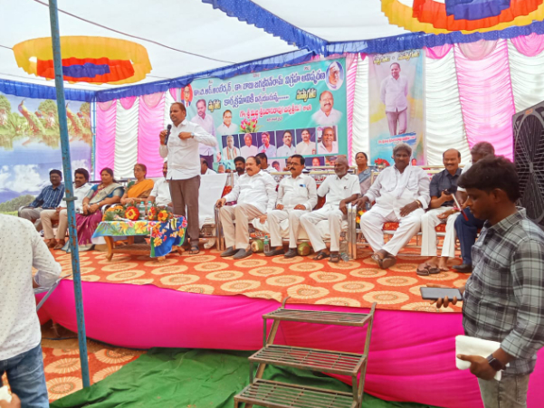 The inauguration of statues of Dr. B.R. Ambedkar and Babu Jagjivan Rao in Arik Thota village was celebrated with enthusiasm.