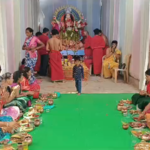 The Kunkuma Pooja and Maha Annadanam were celebrated with great fervor at the Sri Lakshmi Venkateswara Swamy Temple in Khanapur