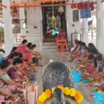 శ్రీ రేణుక మాతా దేవాలయంలో కుంకుమార్చనలు Kunkumarchana ceremonies were held on the second day of Navaratri at Sri Renuka Mata Temple in Kamareddy, attended by numerous devotees and temple committee members.