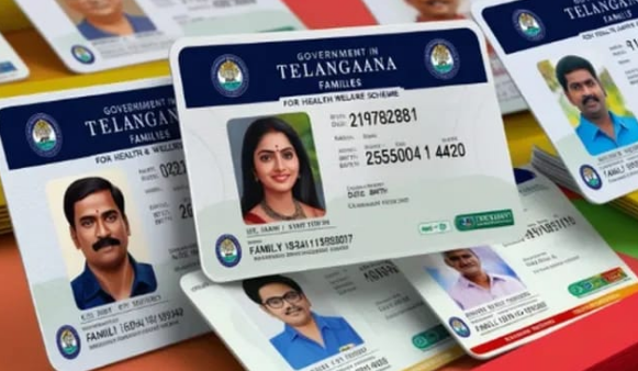 The Telangana government announced the distribution of Family Digital Cards to every household, facilitating easy access to ration and health services by scanning QR codes for eligibility and entitlements.