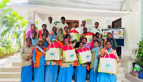 In Peerzadiguda Municipal Corporation, Mayor Amar Singh distributed clothes to sanitation workers as a Dasara gift, recognizing their hard work and commitment to community welfare.