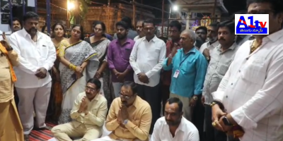 Minister Narayana inspected the arrangements at Mulasthaneswara Swami Temple in Moolapeta, emphasizing hygiene and smooth facilities for devotees.