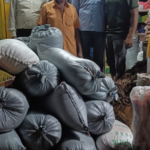 పెద్దపల్లి పోలీసు స్టేషన్ పరిధిలో పిడిఎస్ బియ్యం స్వాధీనం Under the direction of Police Commissioner M. Srinivasulu, a task force seizes 18 quintals of PDS rice from a local individual in Peddapalli for illegal storage.