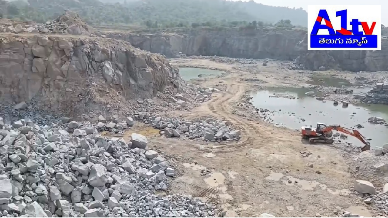 Congress leader Jangiti Nagaraju demands action against illegal blasting in Manjeera Metal Industry. Villagers protest over damages to crops and houses.