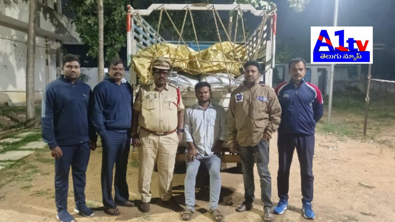 Task Force seized 28 quintals of illegal PDS rice and a Bolero vehicle near Sundilla Barrage; three suspects identified, one absconding.
