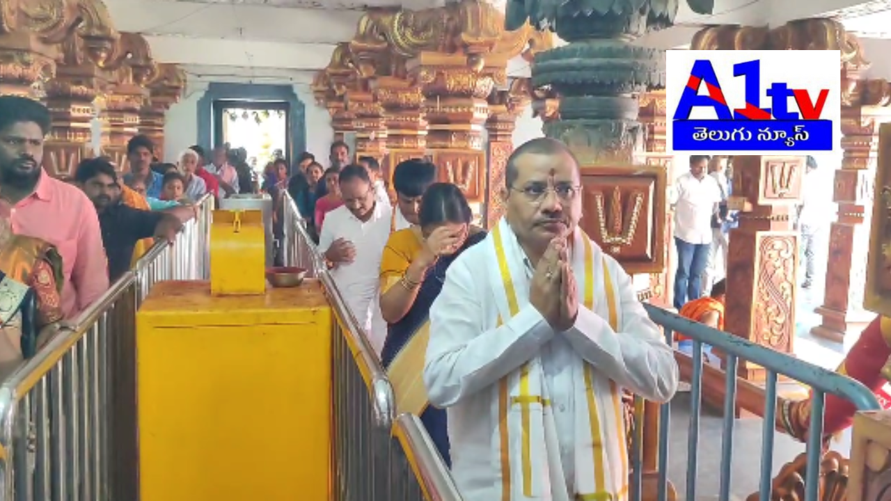 Rajahmundry Regional JC K. Subbarao visited Antarvedi temple with family, offered special prayers, and received blessings and prasadam.