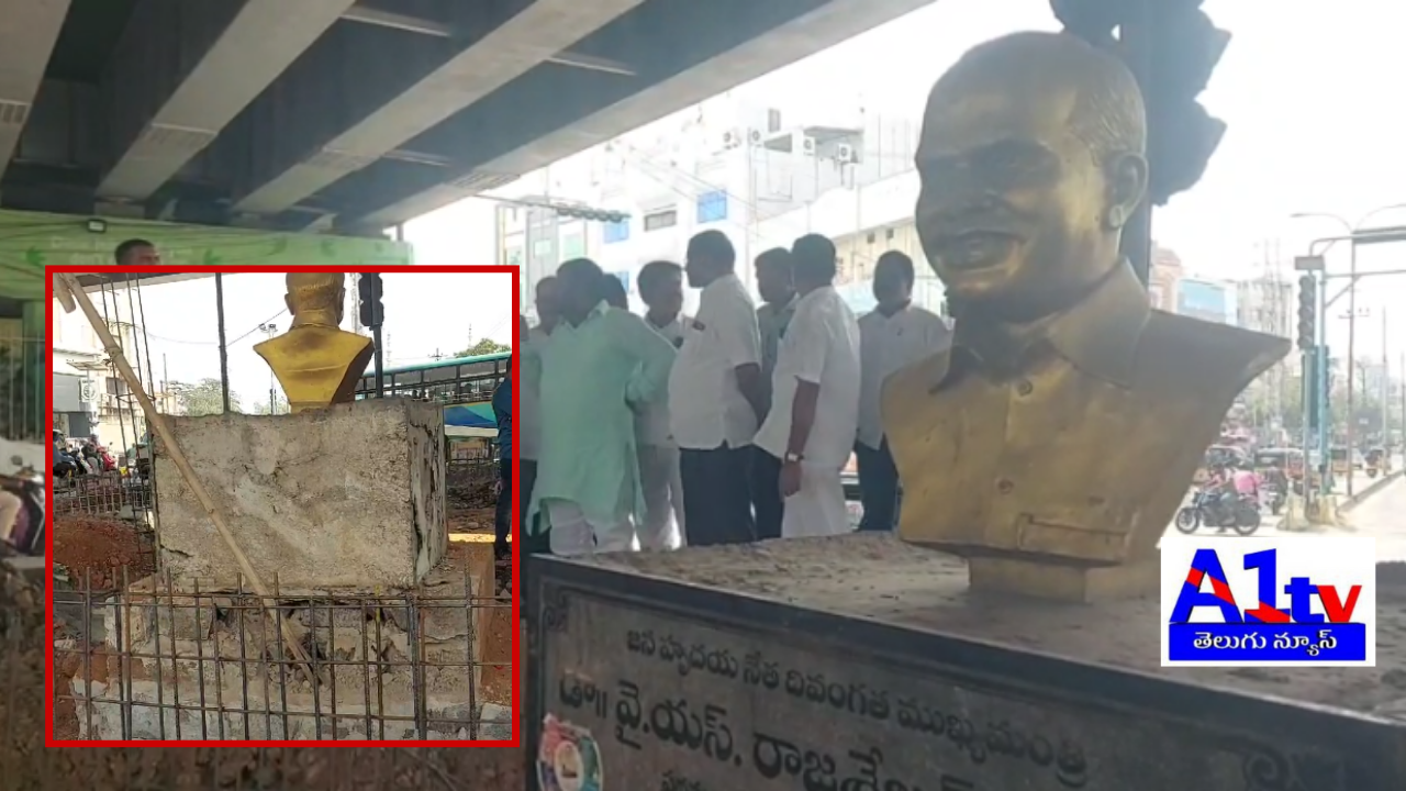 Jakkadi Prabhakar Reddy expressed anger over the demolition of YSR's statue at Kaminenni Chowrasta in LB Nagar, demanding immediate action and restoration of the statue.