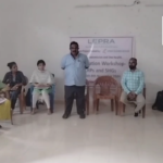 An awareness program on leprosy was conducted by Dr. Michael Sukumar at the Mentada MPDO office in Vizianagaram. The program focused on microbacterial research, surveys, and environmental studies to combat leprosy in the community, with support from local SHG groups and officials.
