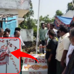 పెద్దగొలుగొండపేటలో జనసేన జెండా ఆవిష్కరణ…… Jana Sena Party flag was unveiled at Chinna Golugonda Peta by party leaders, emphasizing the party's growth and rural development under Pawan Kalyan's leadership.