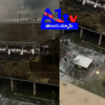 మాదాపూర్ సత్వ బిల్డింగులో అగ్ని ప్రమాదం, మంటలు ఆర్పిన అగ్నిమాపక సిబ్బంది A fire broke out in Sattva Building near Inorbit Mall, Madhapur. Firefighters rushed to the spot and controlled the flames. No casualties reported.