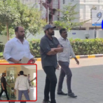 Manchu Manoj reached the Rachakonda CP office after receiving notices, along with Mohan Babu and Manchu Vishnu, regarding recent issues.