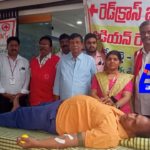 Union Bank manager Manasa inaugurated a blood donation camp, highlighting its health benefits and life-saving potential. Around 50 donors participated.