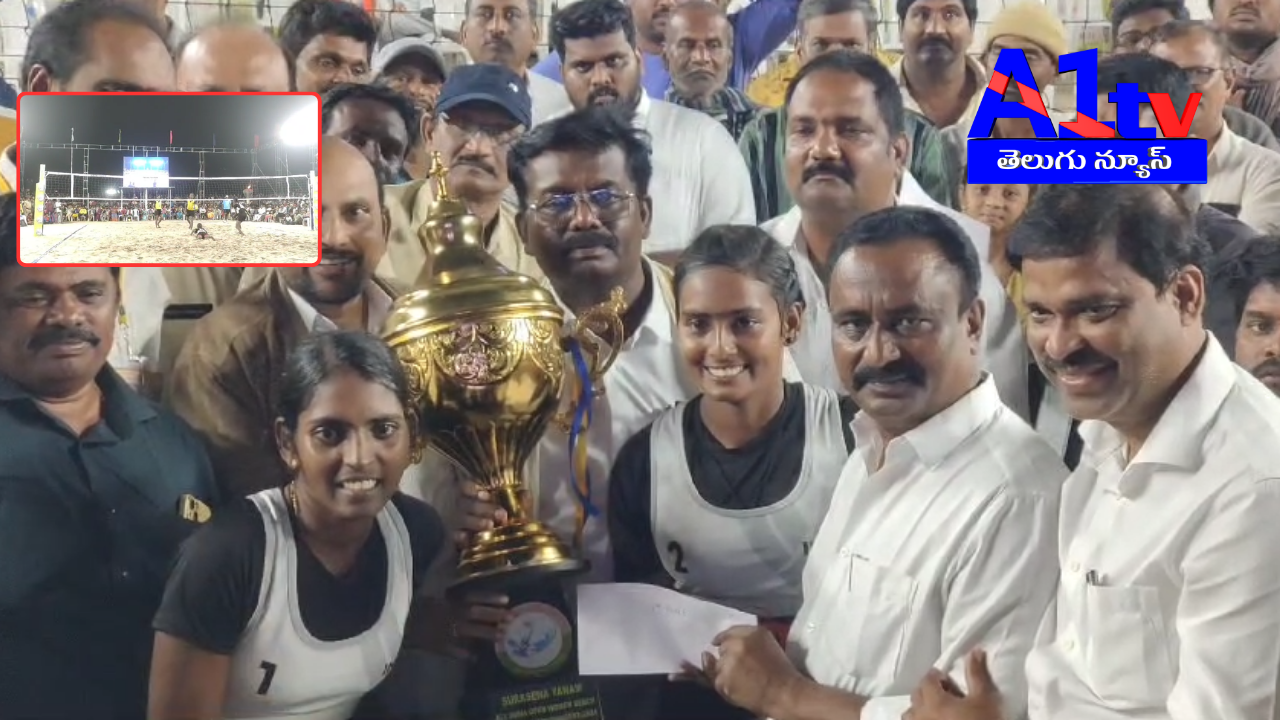 S Yanam hosted a successful Women’s Beach Ball Tournament with teams from 8 states. Tamil Nadu emerged as the winner. Leaders praised the event's success.