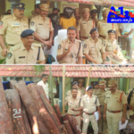 Police seized 1201 kg red sandalwood worth ₹4.5 crore near Kaja Toll Gate. Tamil Nadu smugglers arrested; further investigation underway.