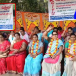 రామన్నపేట అంగన్వాడి హెల్పర్ కోసం రిలే నిరాహార దీక్ష CITU-led relay hunger strike demands reinstatement of Anganwadi helper in Ramannapeta and action against officials in Gajapathinagaram Project.