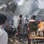 In Chinnari Gandi village, local youth swiftly removed gas cylinders from the kitchen, preventing a major disaster.