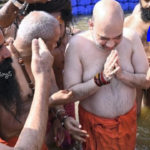 Amit Shah participated in Kumbh Mela and took a holy dip at Triveni Sangam, joined by Yogi Adityanath and Baba Ramdev.