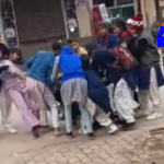 A bizarre incident unfolded in Singhwali, Bagpat, Uttar Pradesh, where two girls fought over a boy they both loved. The altercation occurred in a school compound