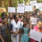 Allegations of a college principal and clerk filming a lecturer in the changing room at Begumpet Maharshi College spark protests by students.