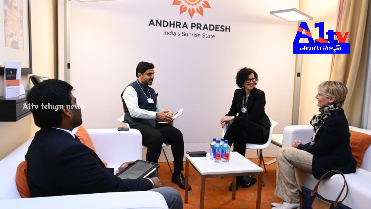 Minister Nara Lokesh met Swiss State Councillor Cristella in Davos, discussing Swiss investments in Andhra Pradesh’s key sectors.