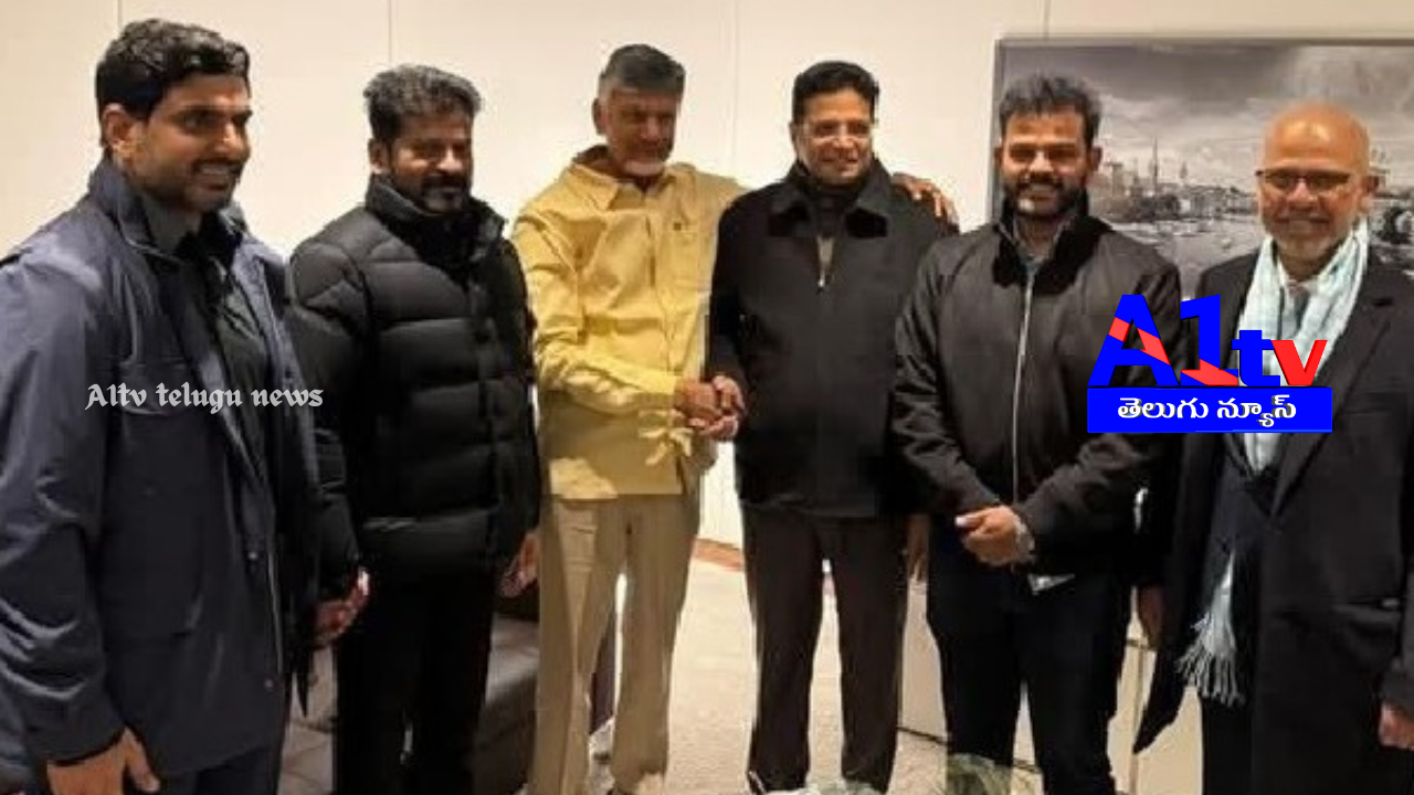 A rare photo of the meeting between Telangana CM K. Revanth Reddy and Andhra Pradesh CM N. Chandrababu Naidu has gone viral. The picture was clicked during the World Economic Forum summit in Davos.