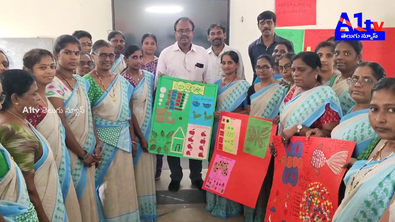 Samagra Shiksha officer Borusu Subrahmanyam emphasized implementing Gnana Jyothi training in Anganwadis during a session in Sakhinetipalli.