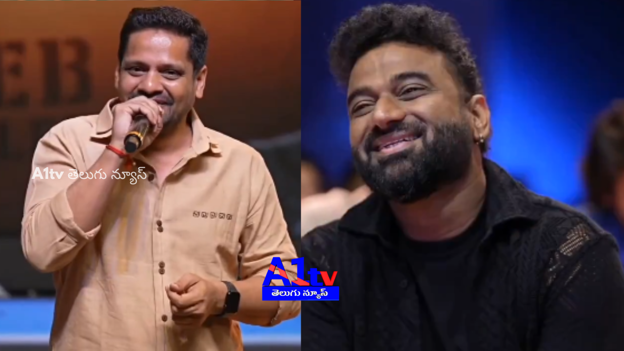 Bunny Vasu's humorous comments on DSP's marriage at the pre-release event of 'Tandel' create a fun moment.