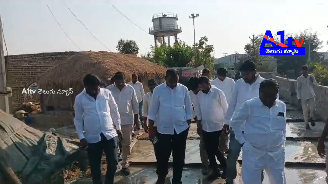 Cheruku Srinivas Reddy inspected the CC road construction in Dubbaka, interacted with residents, and assured further development.