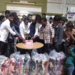 గంప గోవర్ధన్ పుట్టిన రోజు సేవా కార్యక్రమం On Gampa Govardhan's birthday, blankets and food packets were distributed to the poor as part of a charity event.