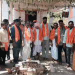 The Ganapati Dhanalakshmi Idol Installation Ceremony was held in Nandigama village. The Shiva-Parvati Kalyana Mahotsav was conducted to promote Hindu values in the village.