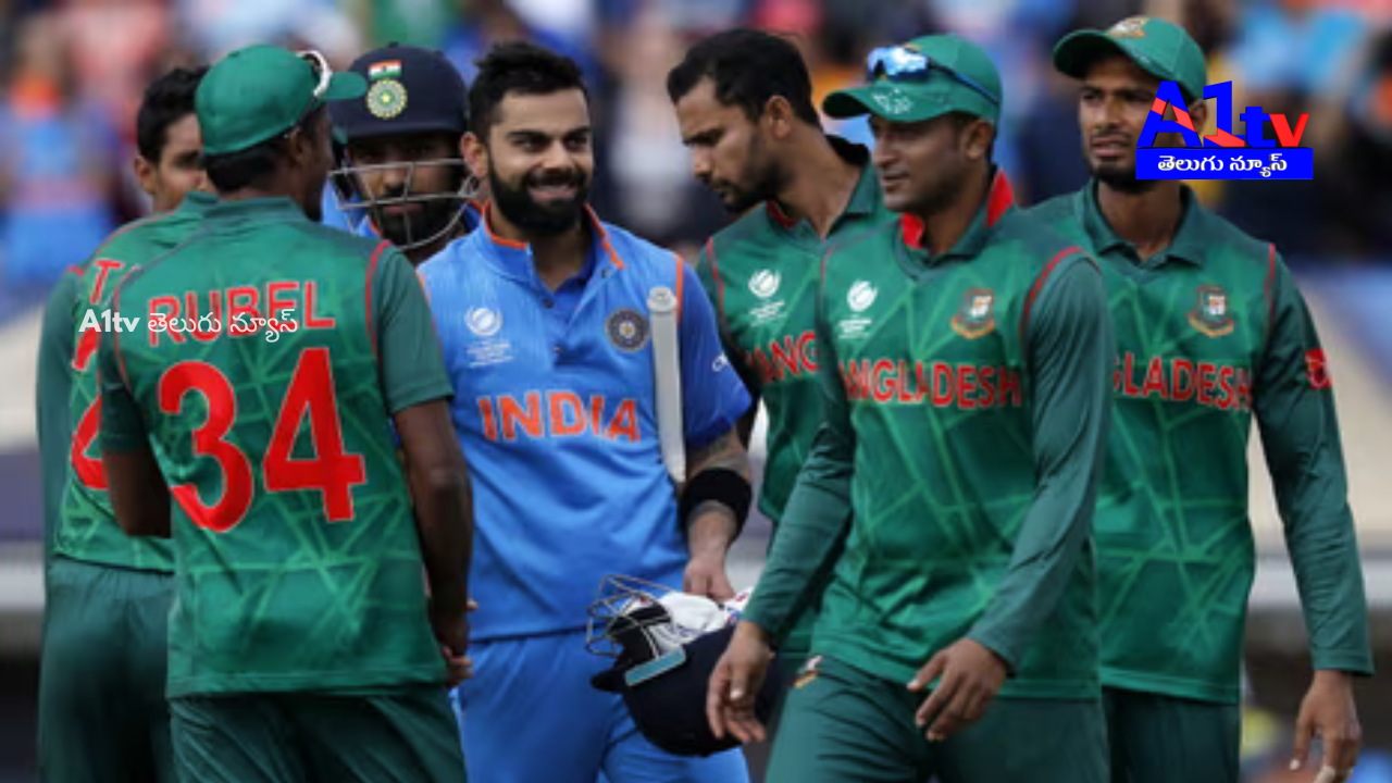 Indian bowlers dominate in the Champions Trophy as Bangladesh loses 5 wickets for just 35 runs. Shami, Harshit, and Axar shine.