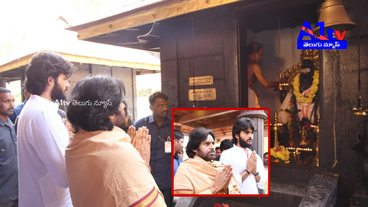 Pawan Kalyan visited Sri Agastya Maharshi Temple near Kochi and performed special pujas. His son Akira and TTD member Anand Sai accompanied him.