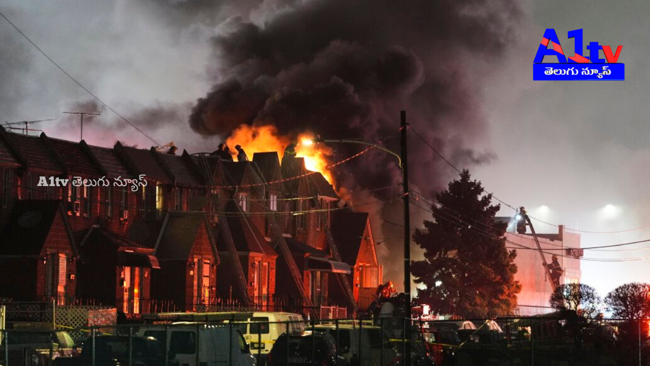 A plane took off from Philadelphia Airport and crashed, resulting in six fatalities. Several buildings were destroyed in the fire caused by the crash.