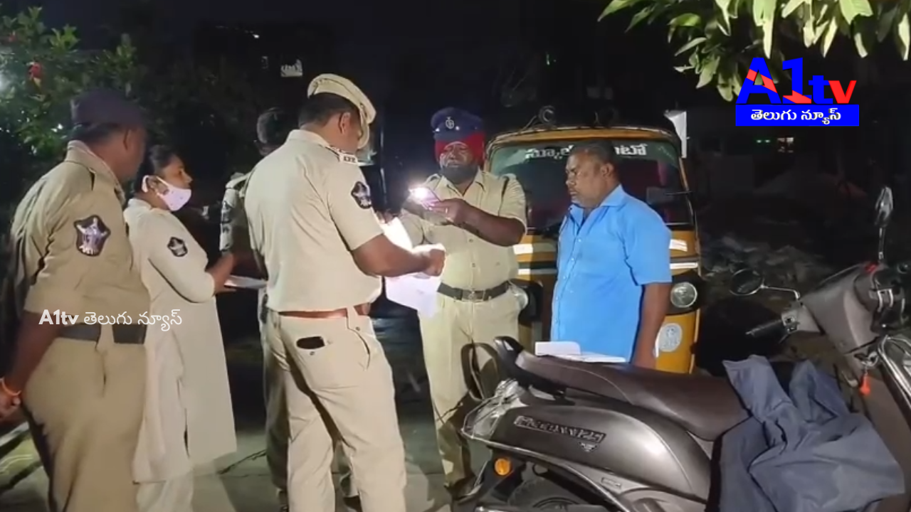 Police conducted a sudden cordon search in Tenali Sultanabad early morning and detained suspects for questioning.