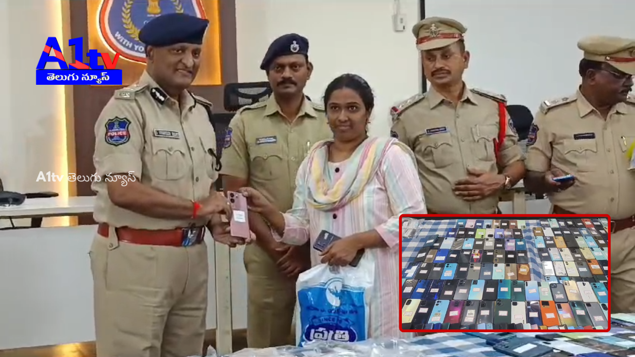 Rachakonda CP Sudheer Babu announced the recovery of 1400 mobile phones through the CEIR portal within a month.