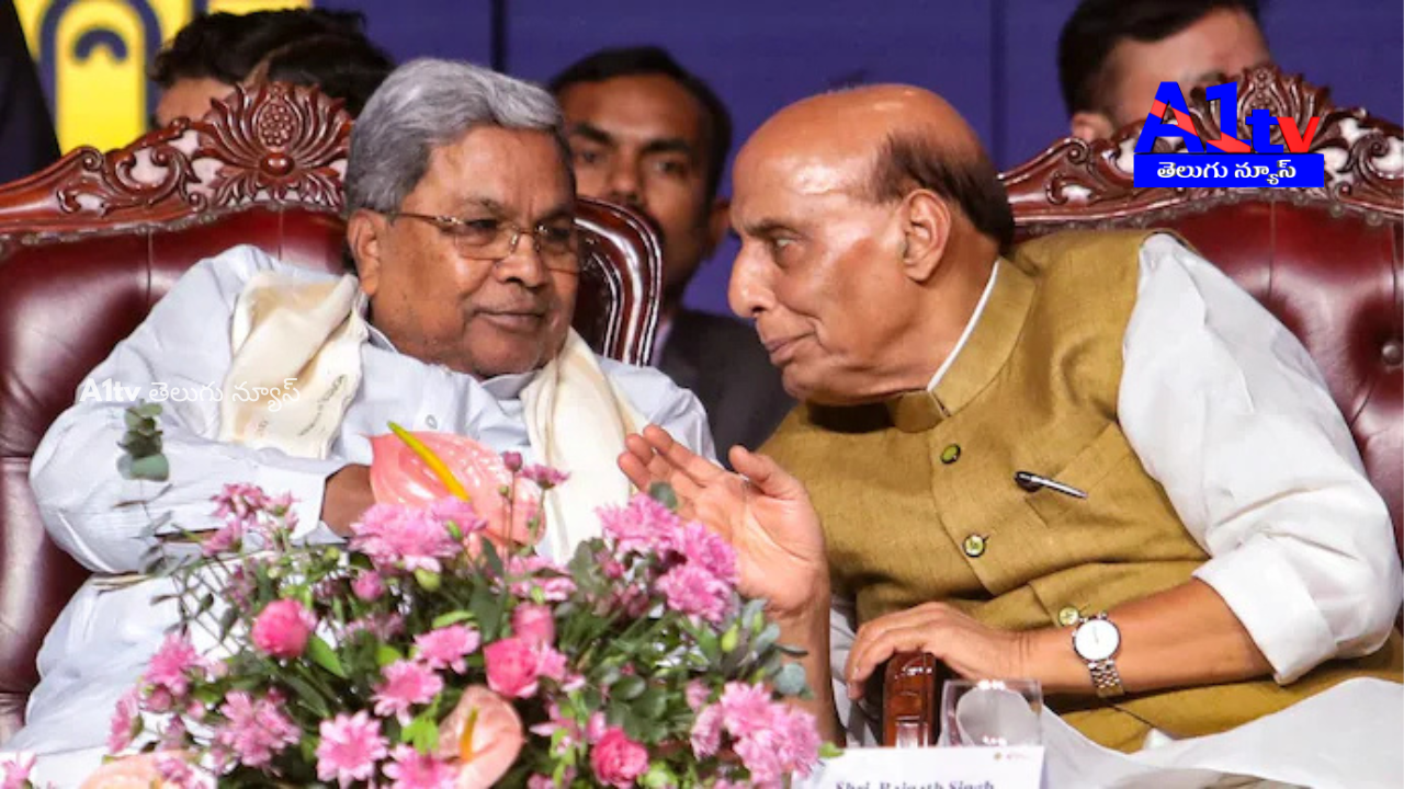 At ‘Invest Karnataka 2025,’ Rajnath Singh showed empathy for CM Siddaramaiah, who was in a wheelchair, and inquired about his health.