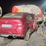 రోడ్డు ప్రమాదం లో తల్లి మృతి, కూతురు పరిస్థితి విషమం A tragic road accident in Tirupati district claimed the life of a mother, while her daughter remains in critical condition. Three others from Bhimavaram are injured.