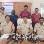 In Mylavaram, a son planned his father's murder after watching YouTube videos. Police arrested him and presented him in court.